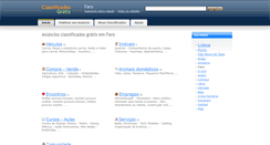 Desktop Screenshot of faro-faro.classificadosgratis.com.pt