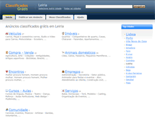 Tablet Screenshot of leiria.classificadosgratis.com.pt