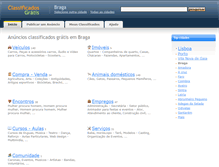 Tablet Screenshot of braga.classificadosgratis.com.pt