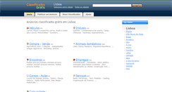 Desktop Screenshot of lisboa.classificadosgratis.com.pt